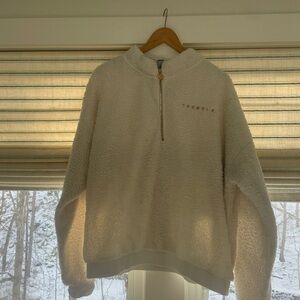 YoungLA Cream Fleece Pullover